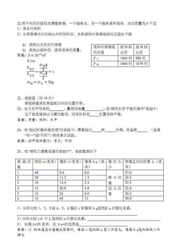 上海市2018年中考物理试题（pdf，含答案）.pdf_第4页