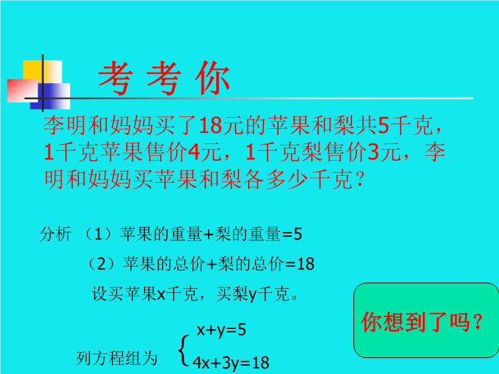 【北京课改版】数学七年级下5.1《二元一次方程和它的解》课件_第3页