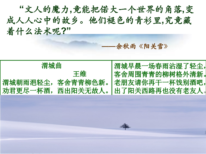 【北京课改版】语文九年级上册：第2课《阳关雪》课件1_第2页