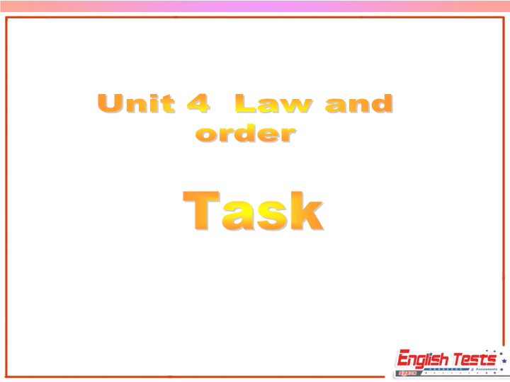 牛津译林版英语选修10《Unit4 Task》课件