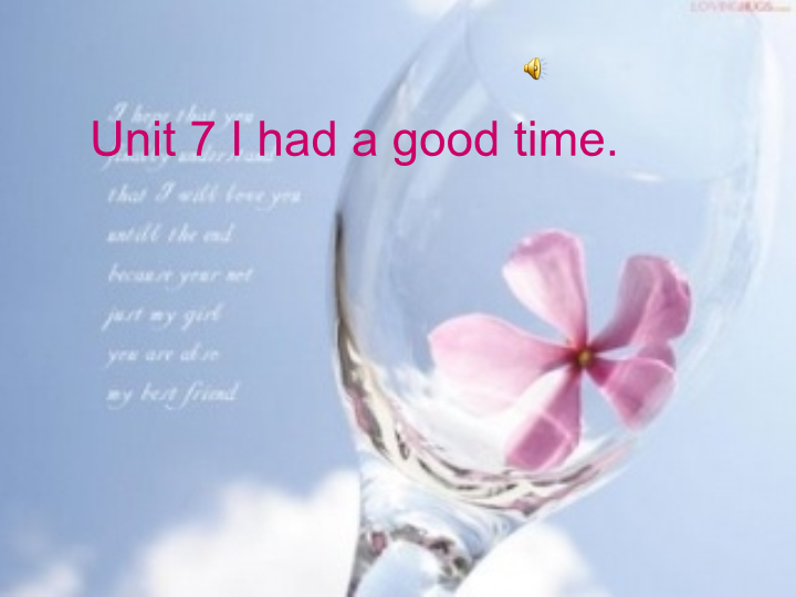 陕旅版小学英语六年级上册《Unit 7 I had a good time》PPT课件 (1).ppt
