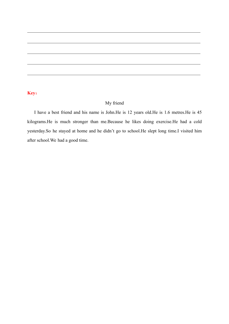 六年级英语下册  【期中限时题型组合训练】词汇+单项选择+句型+写作 （答案版）（人教PEP）_第3页