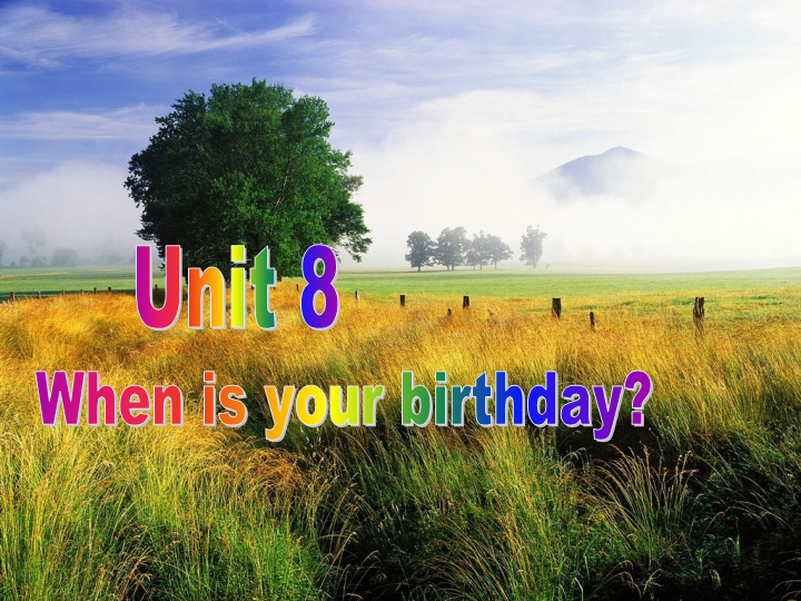 七年级Unit8 When is your birthday PPT教学整单元课件（英语）