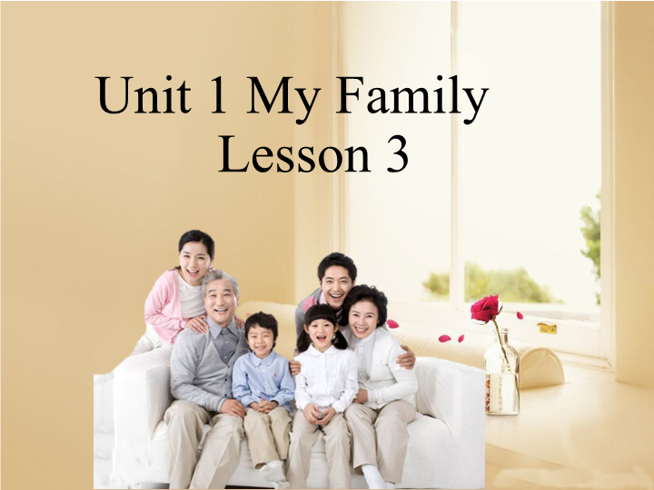 小学英语二年级上册Unit 1 My Family Lesson3课件 