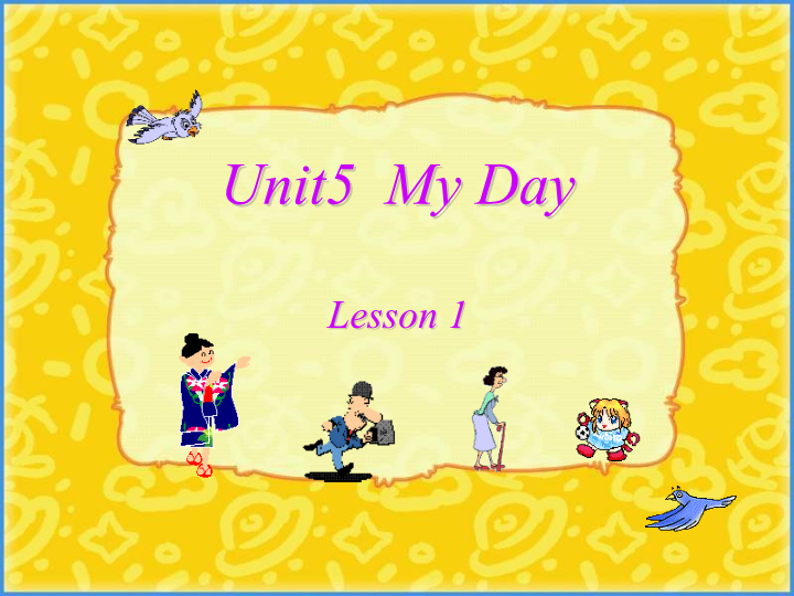 小学英语二年级下册Unit 5 My Day Lesson1 单词句型演练_第1页