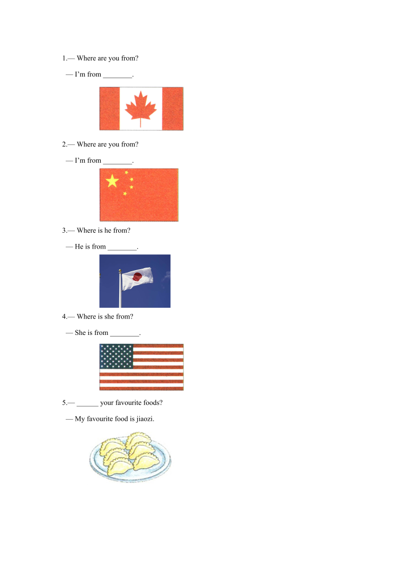 四年级英语下册 Unit 6 Countries   Lesson2 习题_第2页