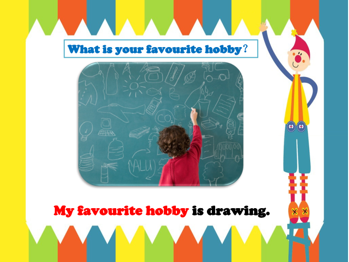 四年级英语下册 Unit 5 Free Time  Lesson3 Whats your hobbies  询问 介绍爱好_第4页