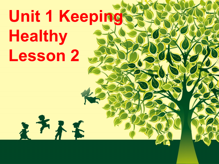 五年级英语下册 Unit1 Keep Healthy Lesson2 课件3