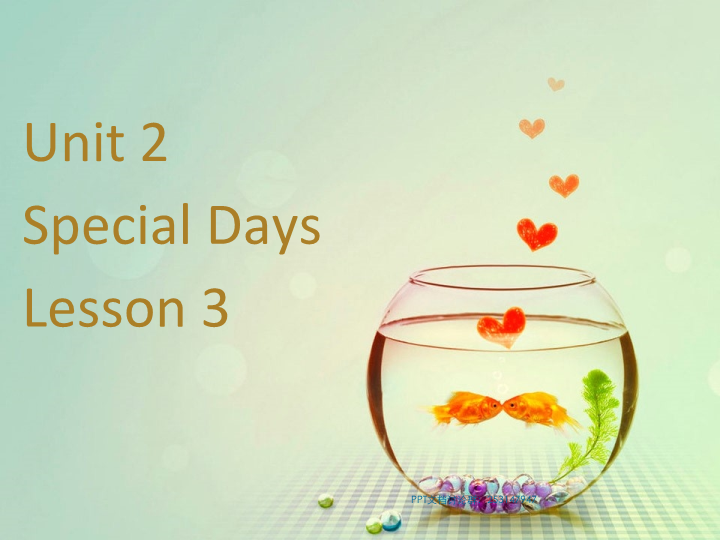 五年级英语下册 Unit2 Special Days Lesson3 课件1
