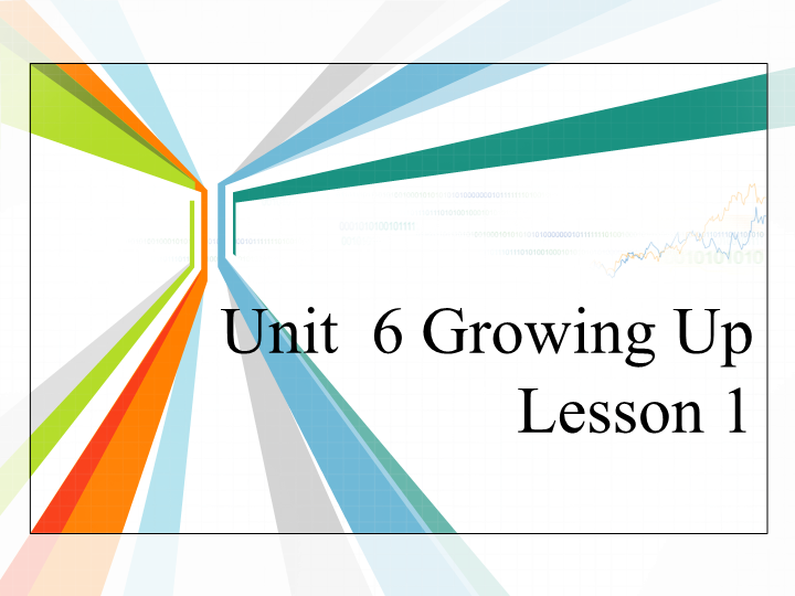 五年级英语下册 Unit6 Growing Up Lesson1 课件1