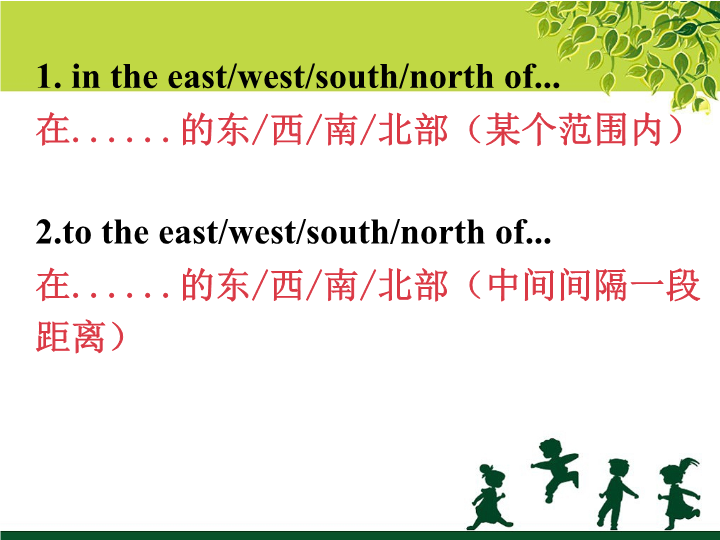 六年级英语上册  Unit1 In China 位置地点询问及回答 _第4页
