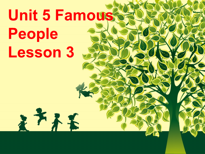 六年级英语上册  Unit5 Famous People Lesson3 课件2_第1页