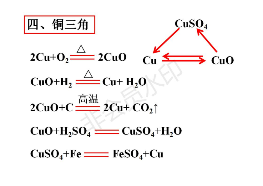 【初中化学】常见的三角转换，氧三角、碳三角、盐三角…………_第4页
