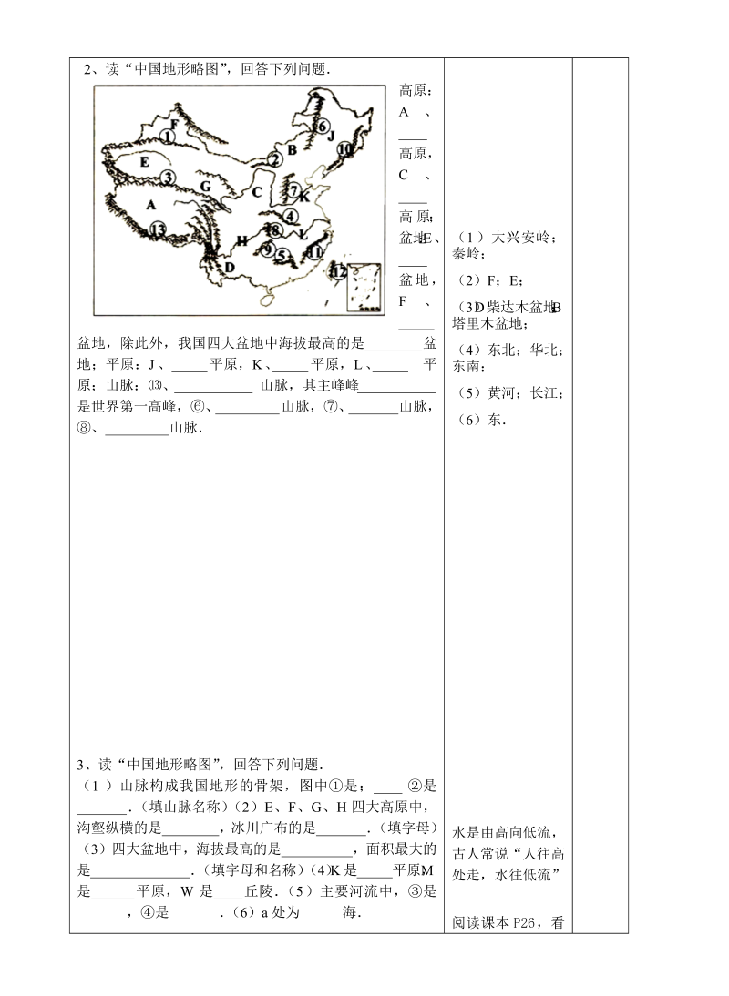 八年级地理《中国的自然环境》教学设计教案(09)_第3页