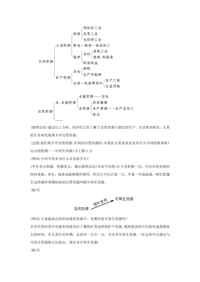 八年级地理《中国的自然资源》教案教学设计(01)_第3页