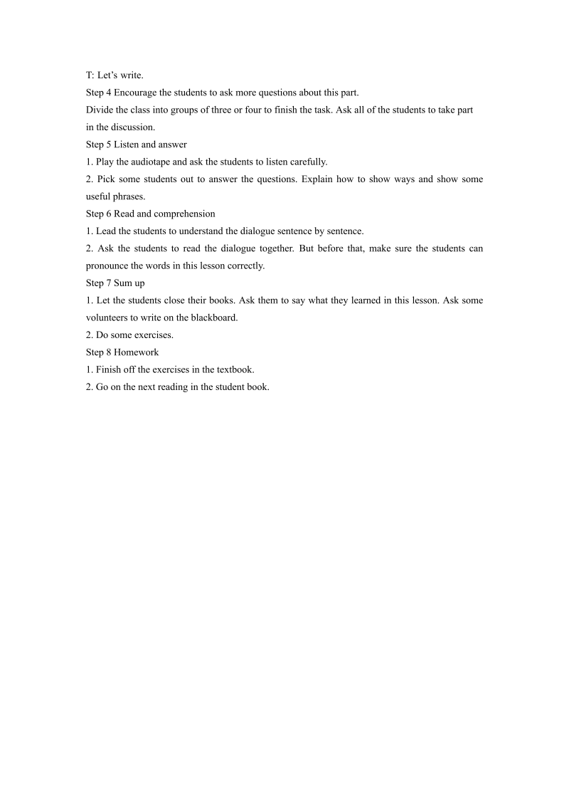 五年级英语下册 Unit3 Making Contact  Lesson2 教学设计3_第2页