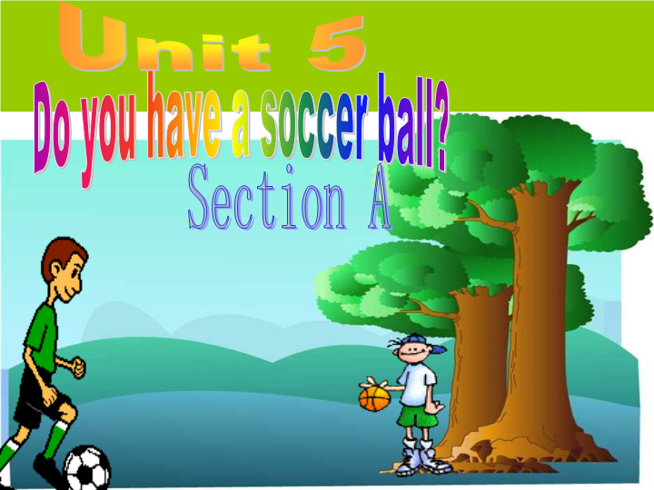 七年级英语上册ppt Unit5 Do you have a soccer ball Section A课件