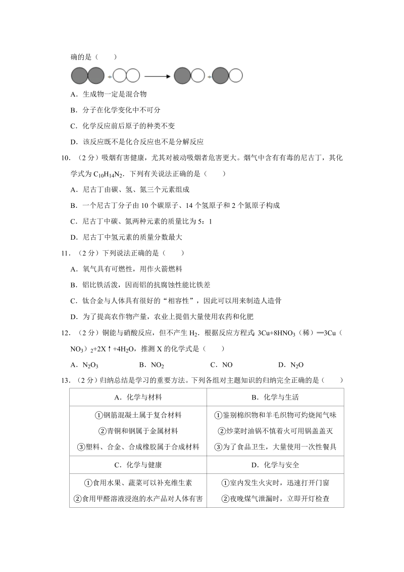 中考化学黑龙江省龙东地区试卷（农垦、森工）_第3页