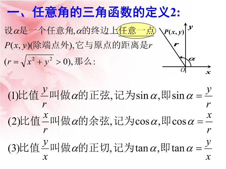 18九年级数学：任意角的三角函数(三角函数线)_第3页