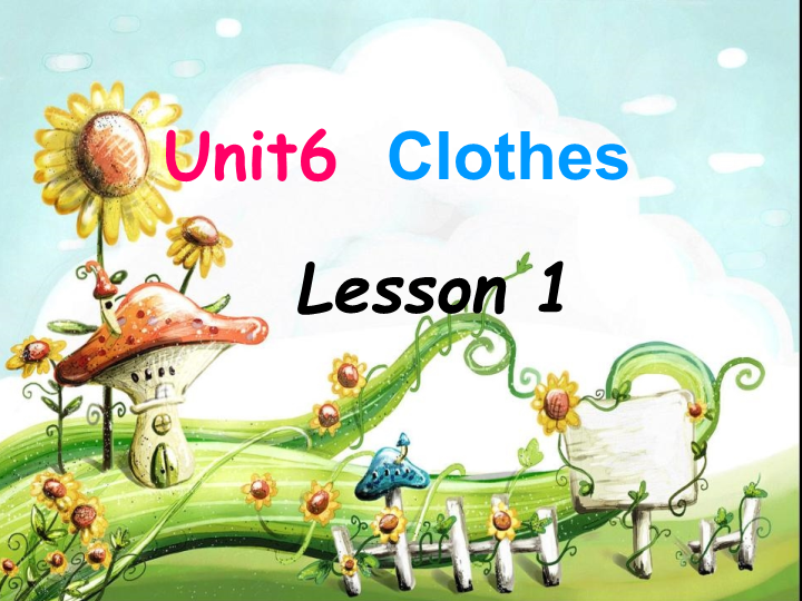 一年级英语上册  Unit 6 Clothes Lesson 1课件2（人教一起点）_第1页