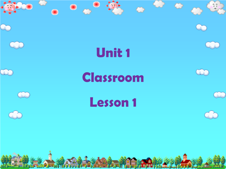 一年级英语下册  Unit 1 Classroom Lesson 1 课件 2